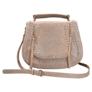 Urban Expressions Khloe Crossbody Bag Vegan Leather Tan Neutral New with One Tag